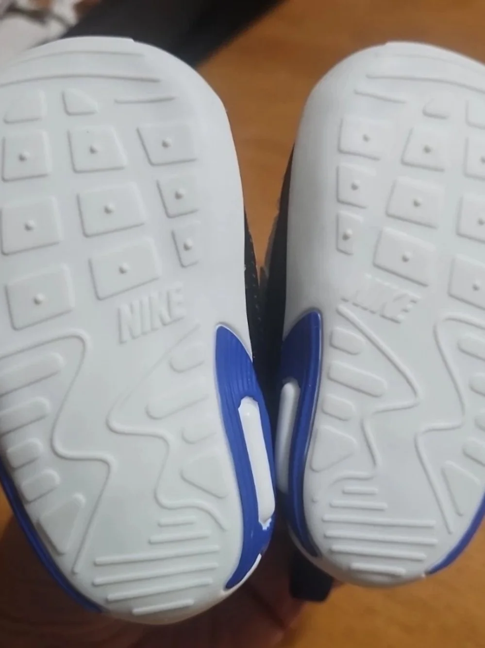 Nike Kids Grey, White & Blue Athletic Sneakers